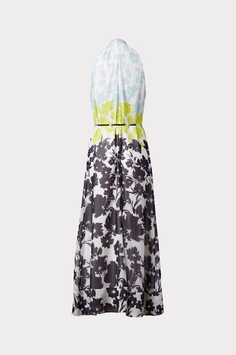 Morgan Silhouette Floral Stripe Dress 3