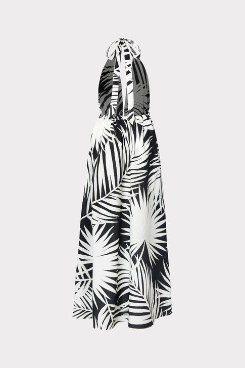 Dominque Oversized Palm Print Maxi Dress 3