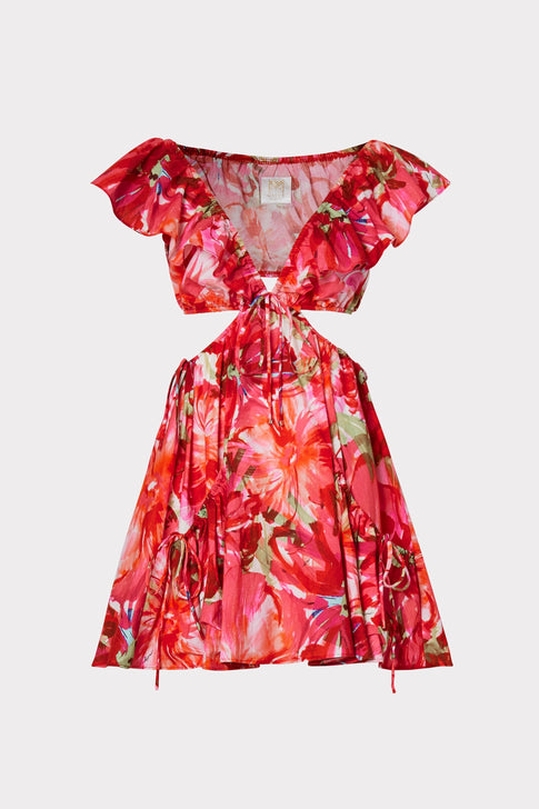 Delilah Brushstroke Floral Dress 0