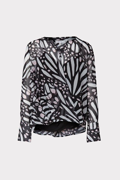 Elysa Graphic Butterfly Top 0