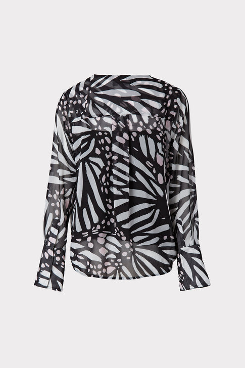 Elysa Graphic Butterfly Top 3