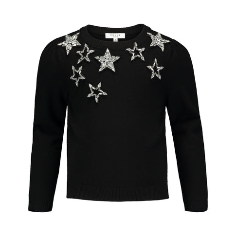 Milly Minis Little Girls Starry Sweater 0