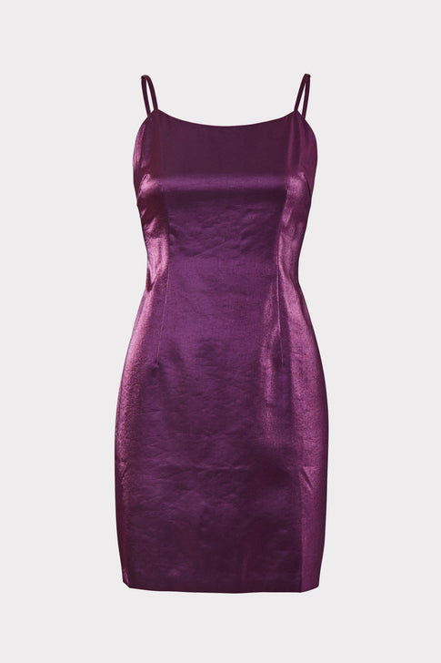 Mini Glazed Slip Dress 0