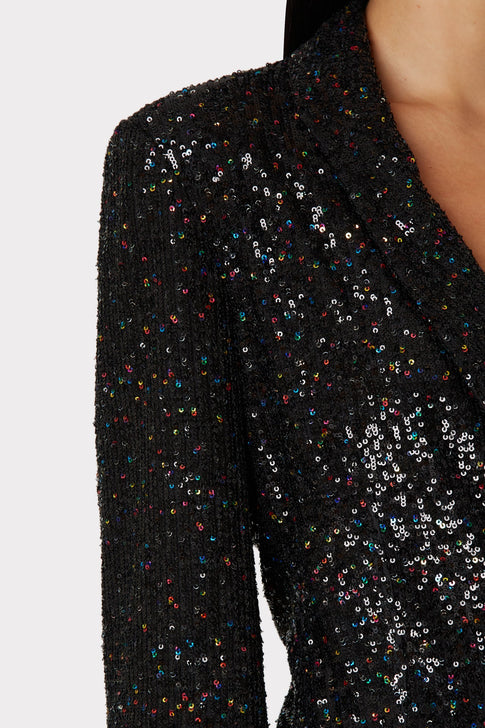 Confetti Sequin Fitted Blazer 2