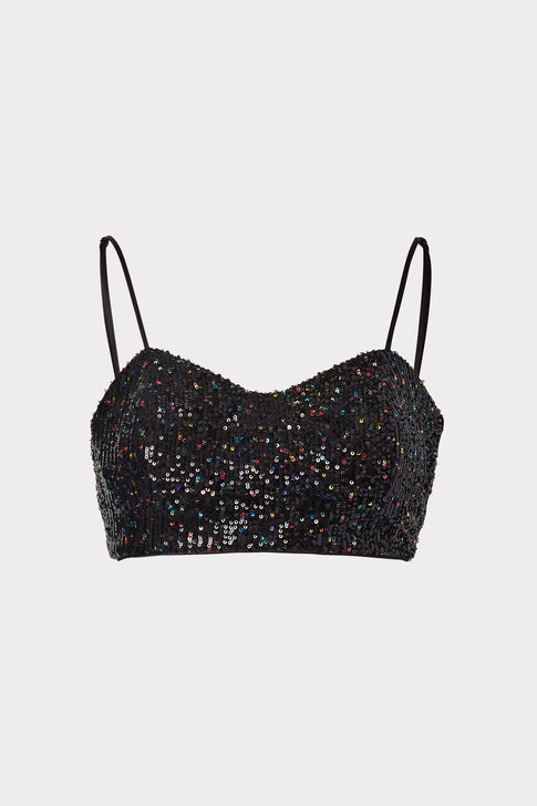 Virginia Confetti Sequin Bralette 0