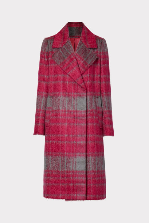 Renee Plaid Wool Coat 0