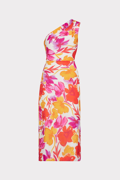 Elin Paper Peony Printed Dress 0