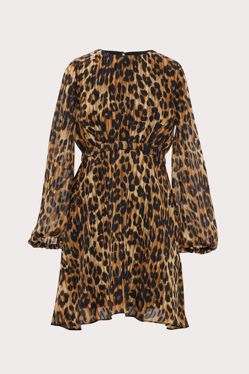 Mini Elma Cheetah Burnout Dress 0