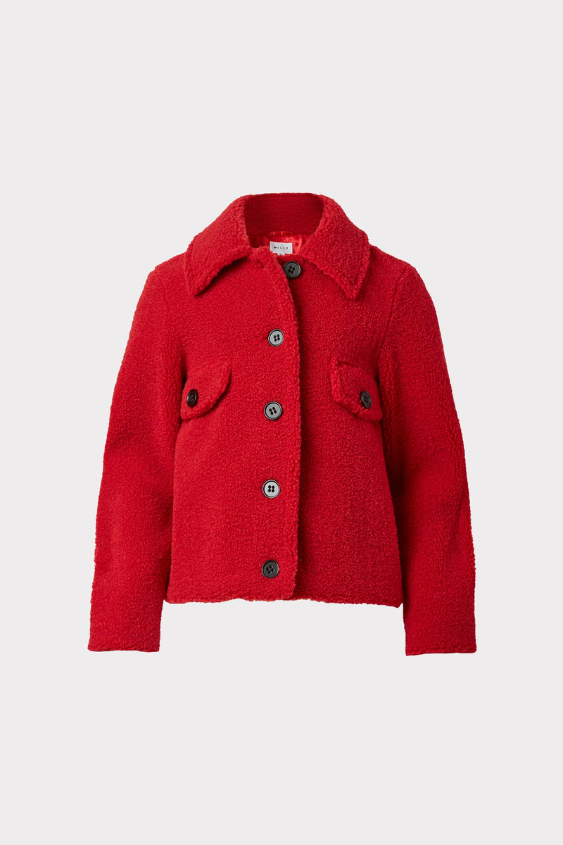 Milly Minis Utility Wool Coat