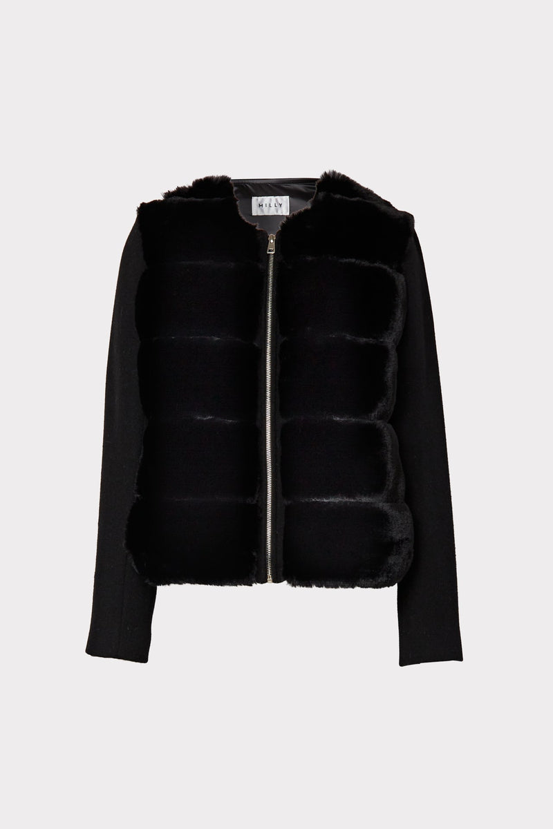 Tyler Faux Fur Combo Coat