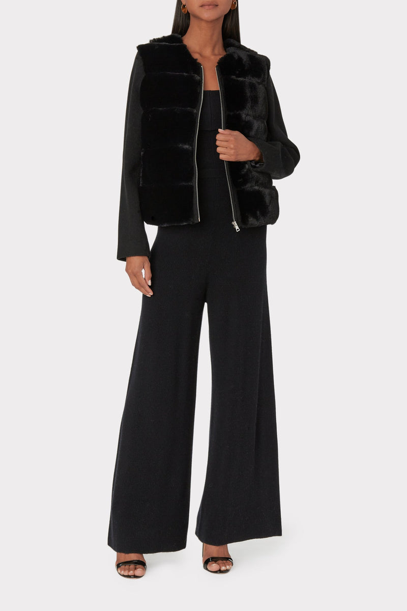 Tyler Faux Fur Combo Coat