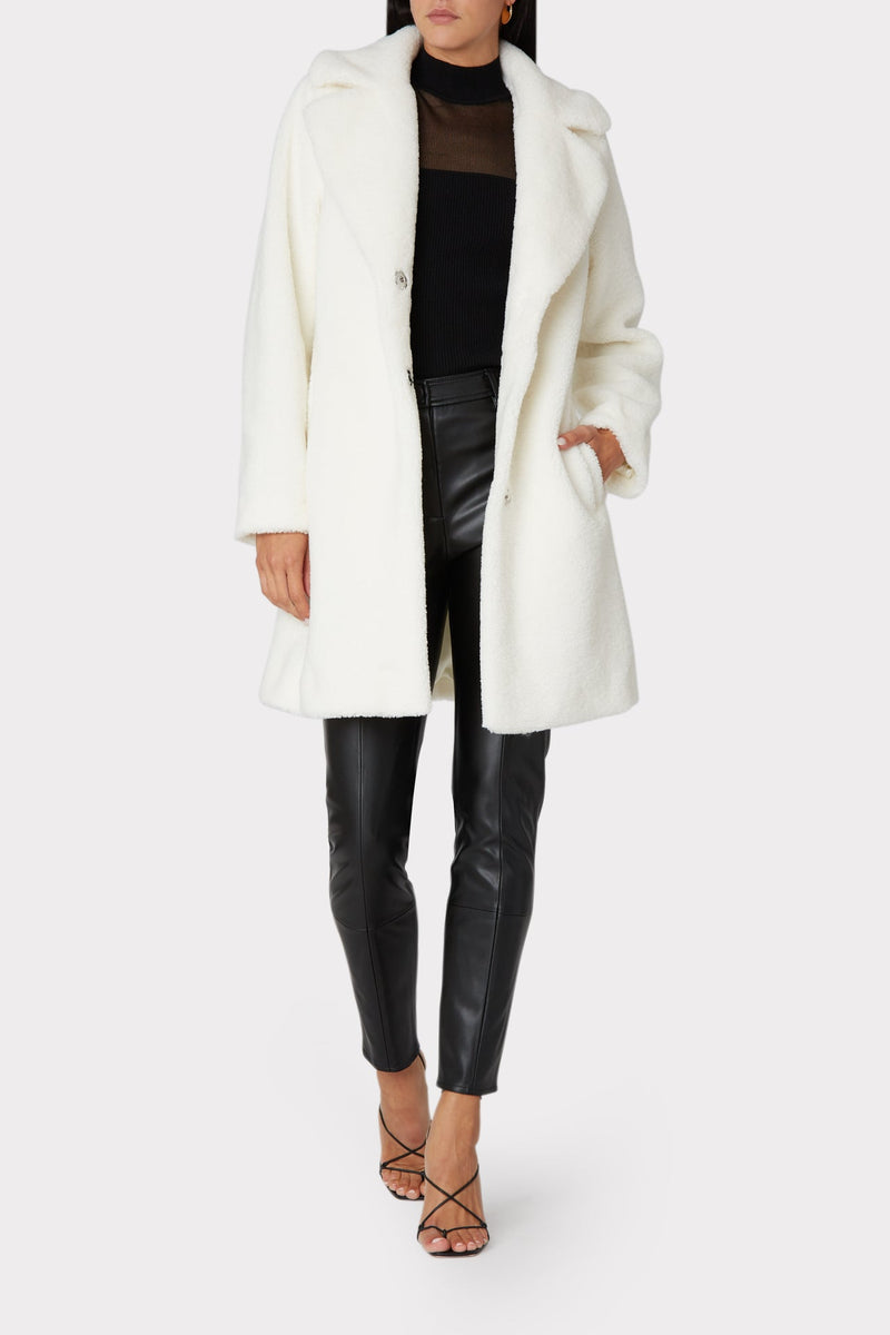 Sandy Faux Shearling Coat