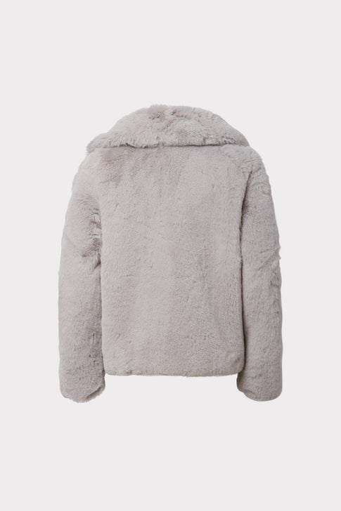 Milly Minis Solid Faux Fur Jacket 1