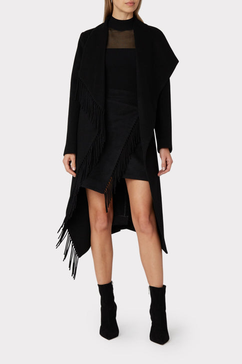 Fringe Wool Coat 1