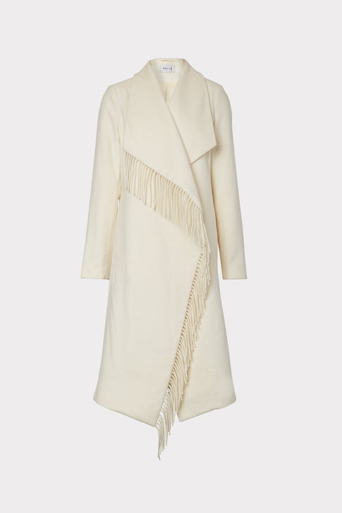 Fringe Wool Coat 0