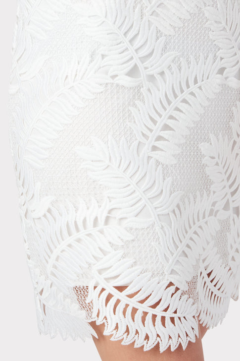 Tropical Palm Lace Mini Skirt 2