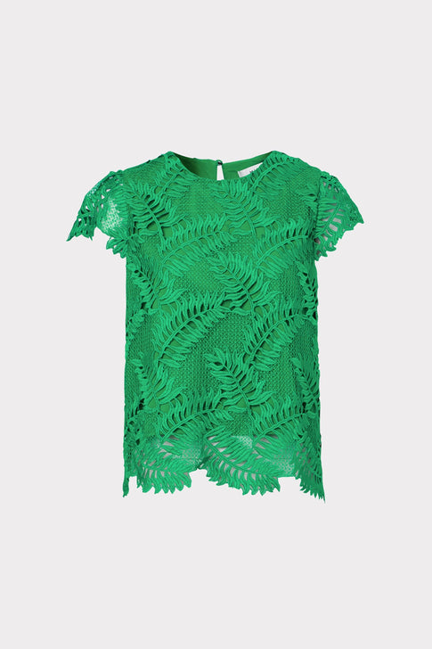 Tropical Palm Lace Baby Tee 4