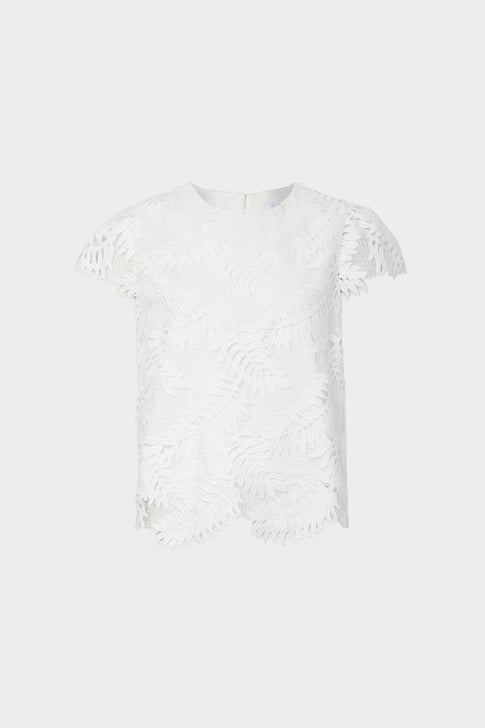 Tropical Palm Lace Baby Tee 0