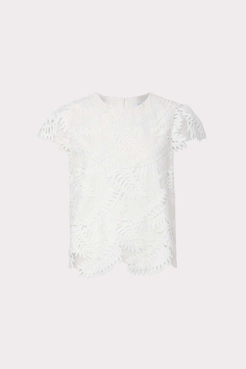 Tropical Palm Lace Baby Tee