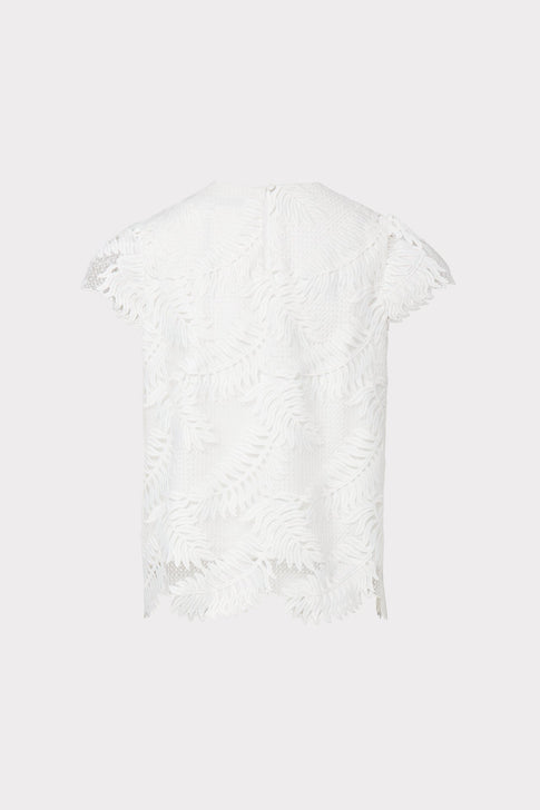 Tropical Palm Lace Baby Tee 3