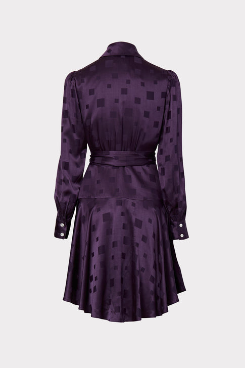 Samara Diamond Jacquard Dress 3