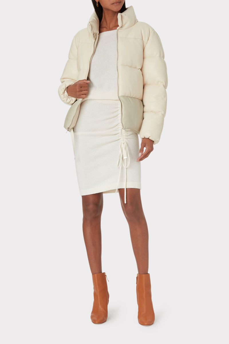 Sharon Vegan Leather Puffer Jacket