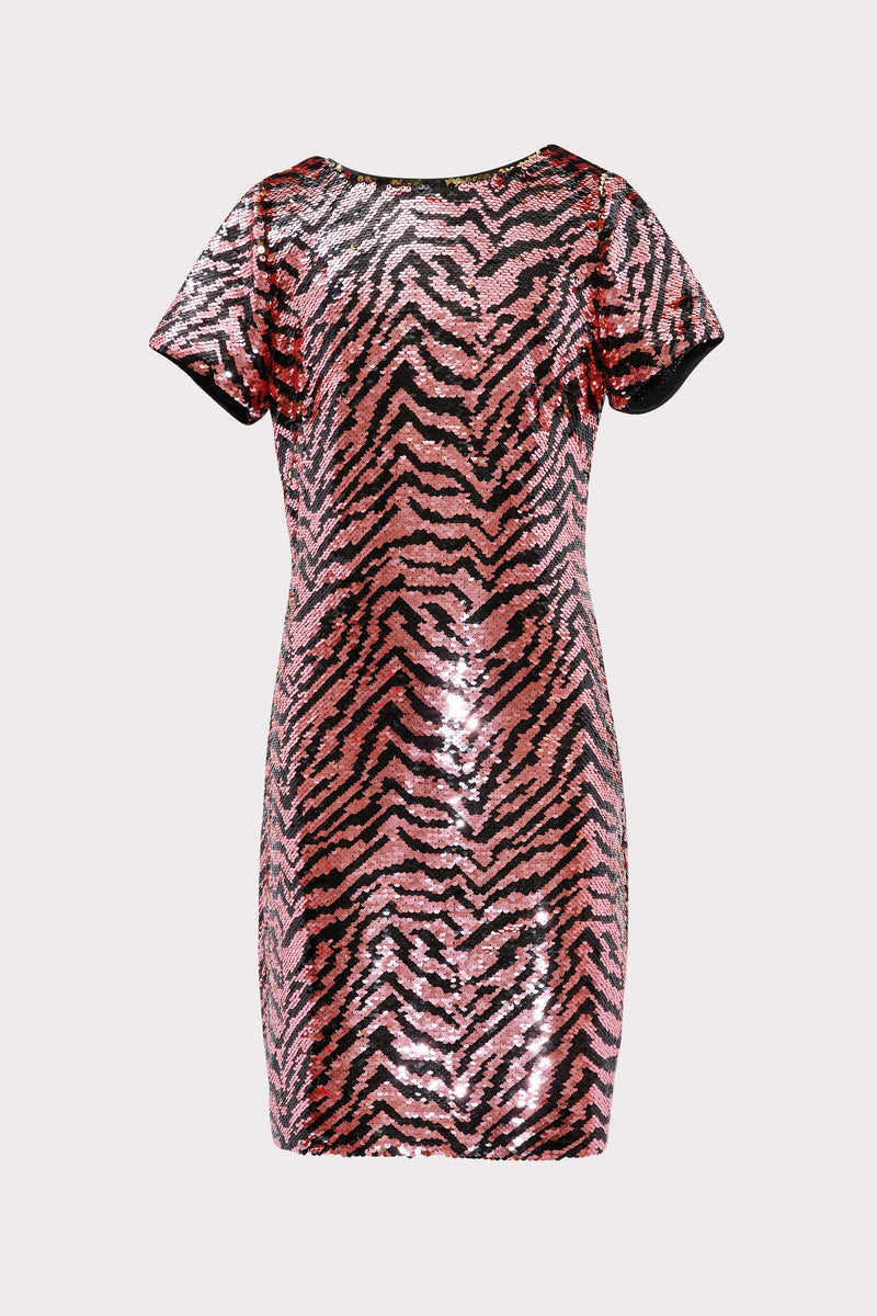 Mini Bea Zebra Sequin Dress