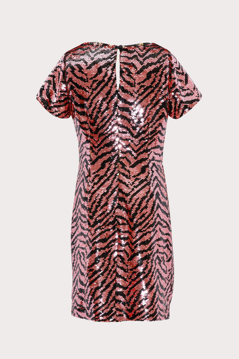 Mini Bea Zebra Sequin Dress