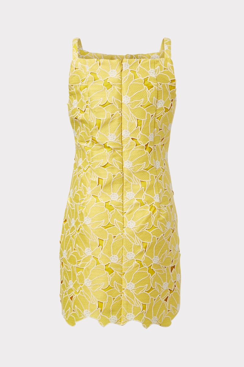 Milly Minis Maria Tropical Lily Embroidered Dress