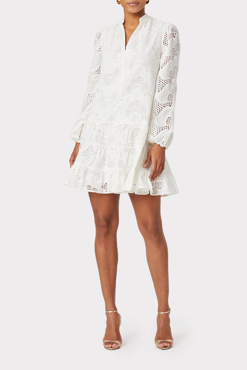 Margaret Pieres Eyelet Dress 1