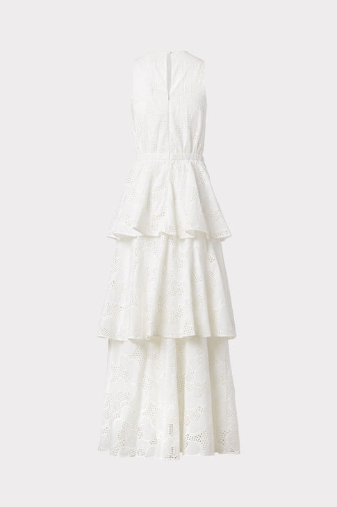 Emeliana Pieres Eyelet Maxi Dress 3