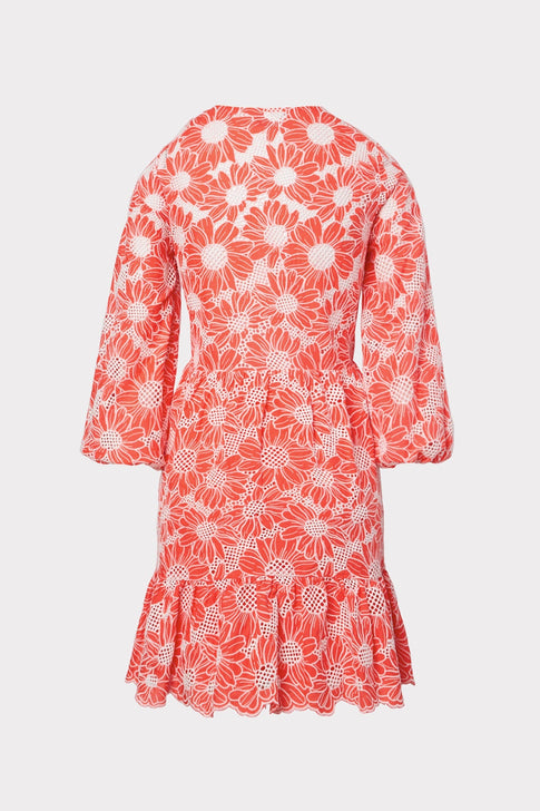 Brielle Tournesol Eyelet Dress Coral Image 4 of 4