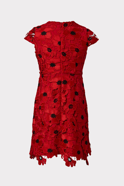 Milly Minis 3D Poppy Floral Lace Mini Dress 1