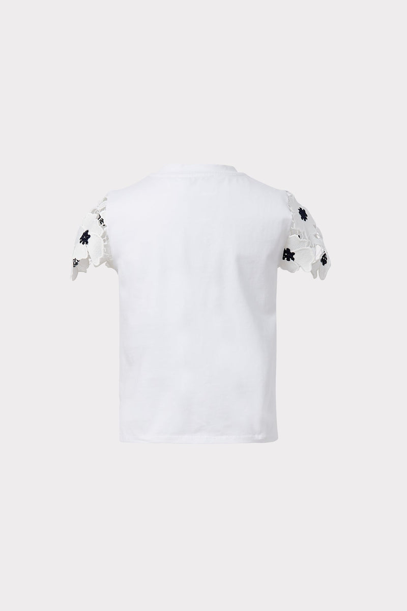 Milly Minis Lena 3D Poppy Floral Lace T-Shirt