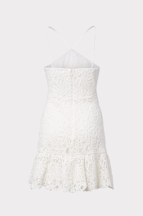 Dyan Crochet Embroidered High Neck Dress 3