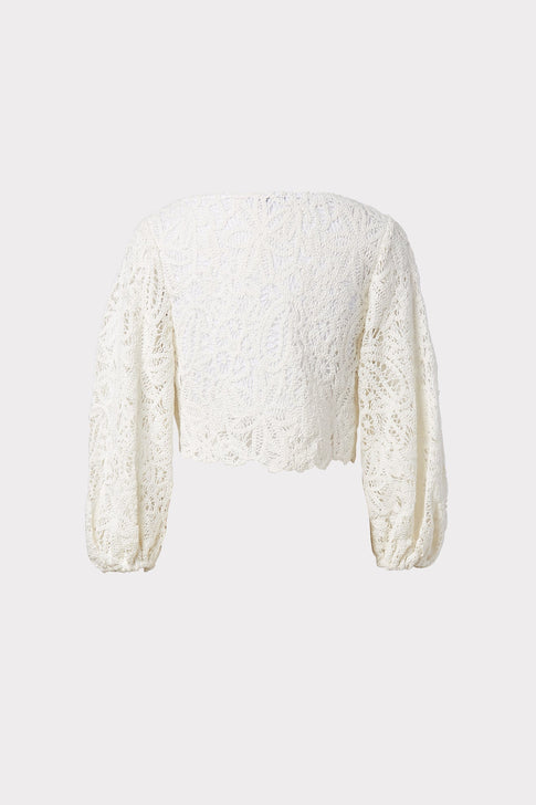 Camila Cotton Crochet Embroidered Top 3