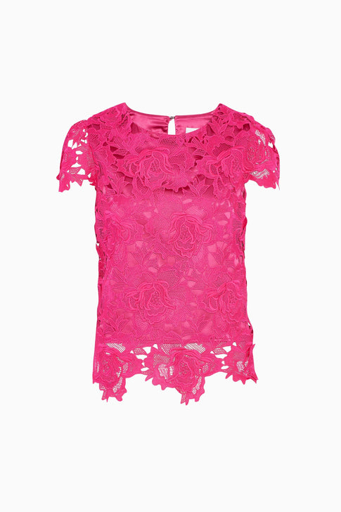 3D Floral Lace Top 0