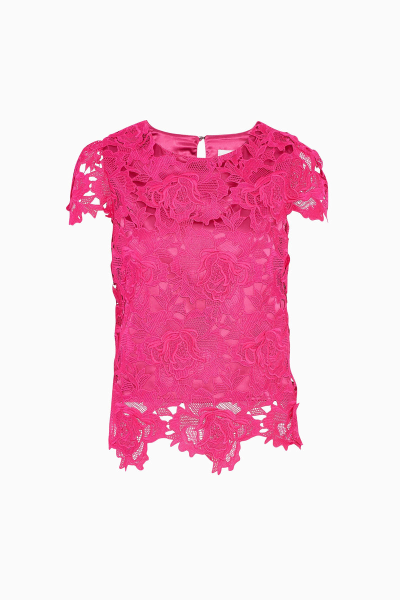 3D Floral Lace Top