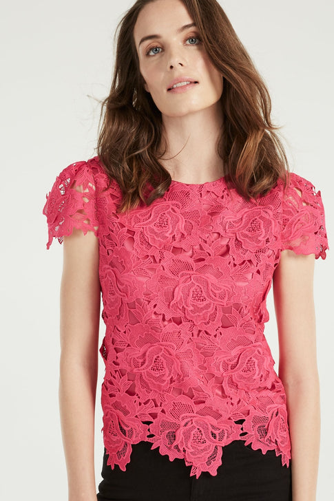 3D Floral Lace Top 3