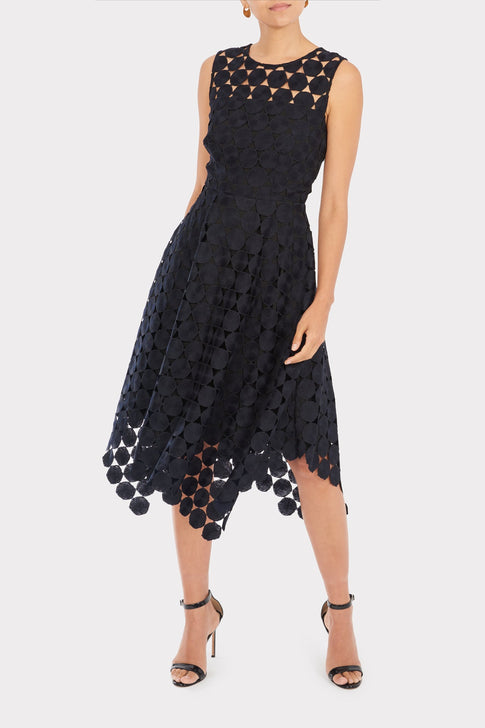 Annemarie Oversized Dot Embroidered Dress 1