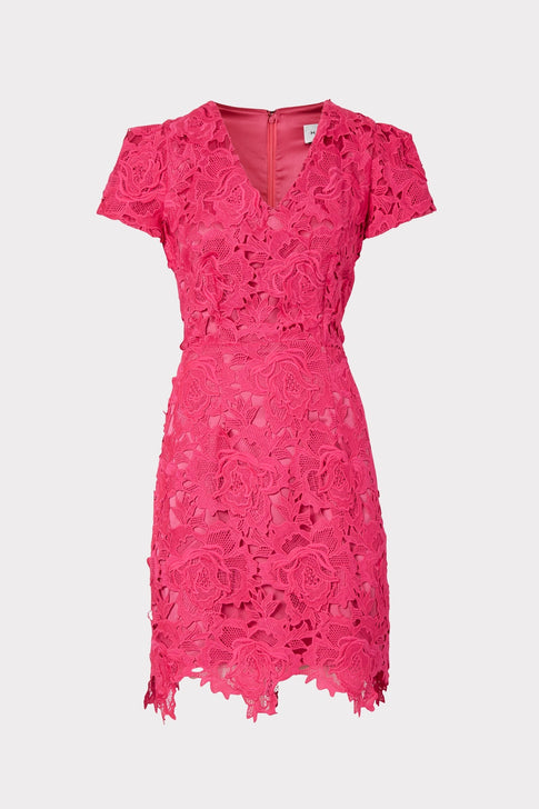 Atalie 3D Floral Lace Dress 0