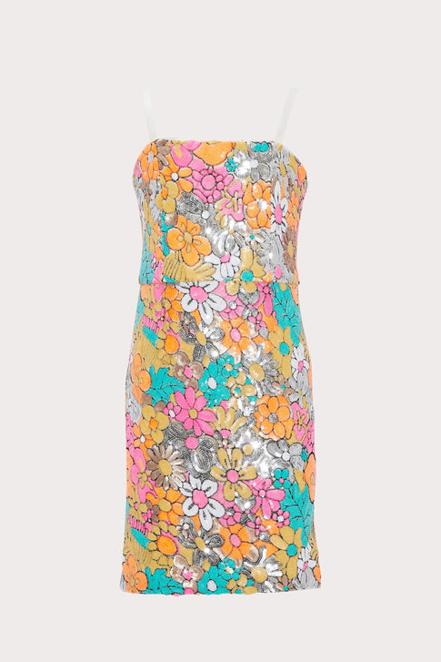 Milly Minis Floral Sequins Kyle Dress 0