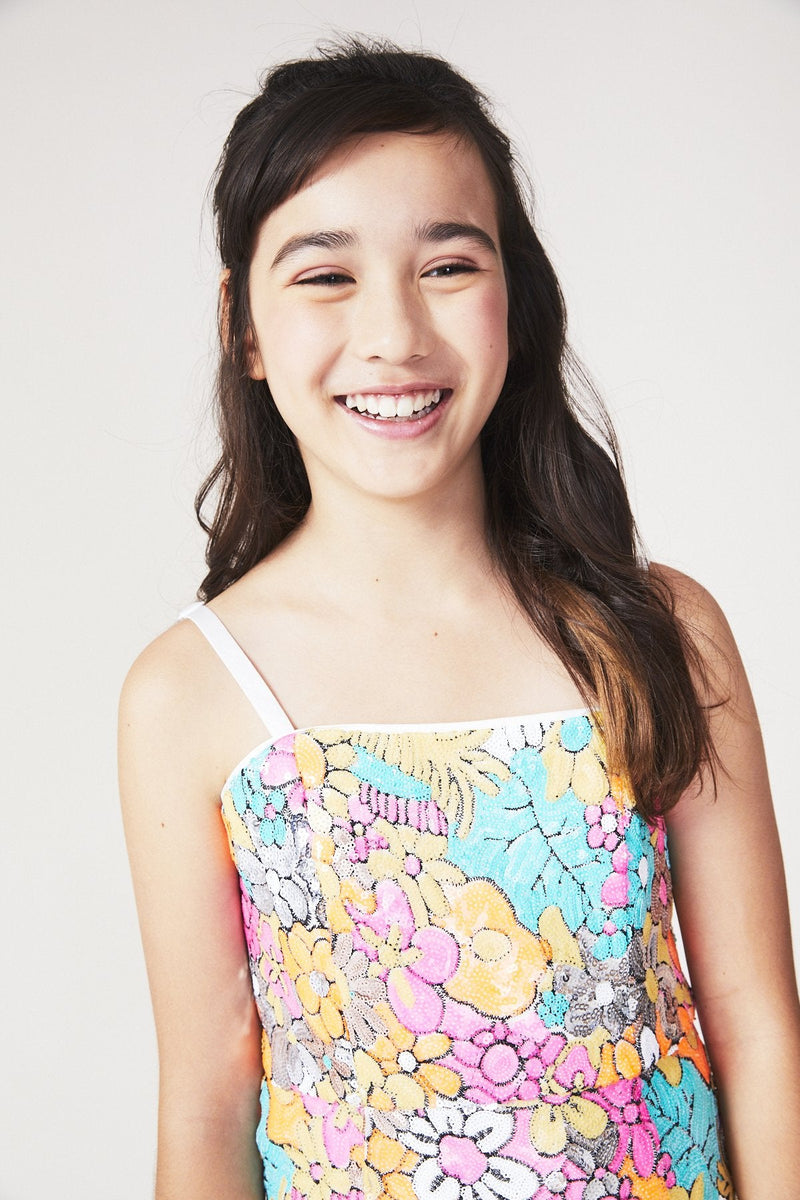 Milly Minis Floral Sequins Kyle Dress