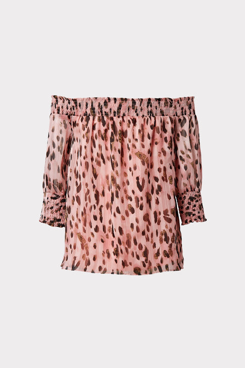 Pandora Metallic Leopard Stripe Burnout Top 3