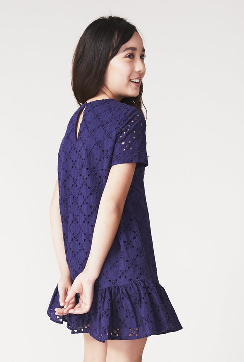 Milly Minis Leaf Eyelet Cece Dress 1