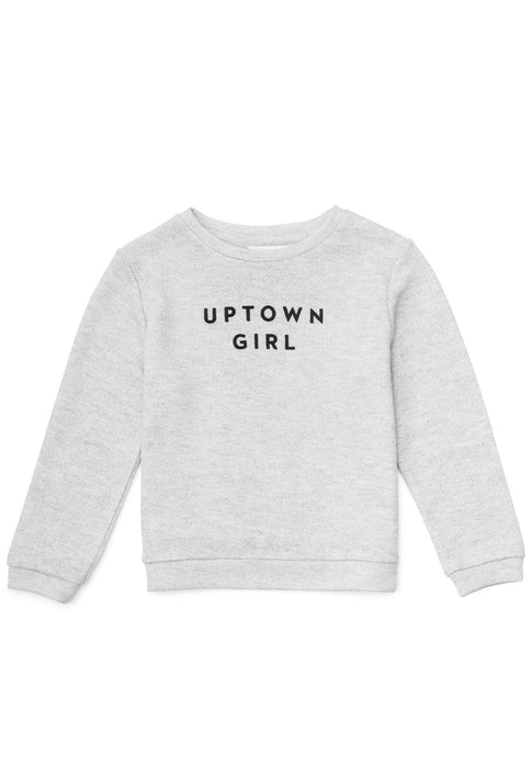 Milly Minis Uptown Girl Sweatshirt HGREY Image 1 of 1