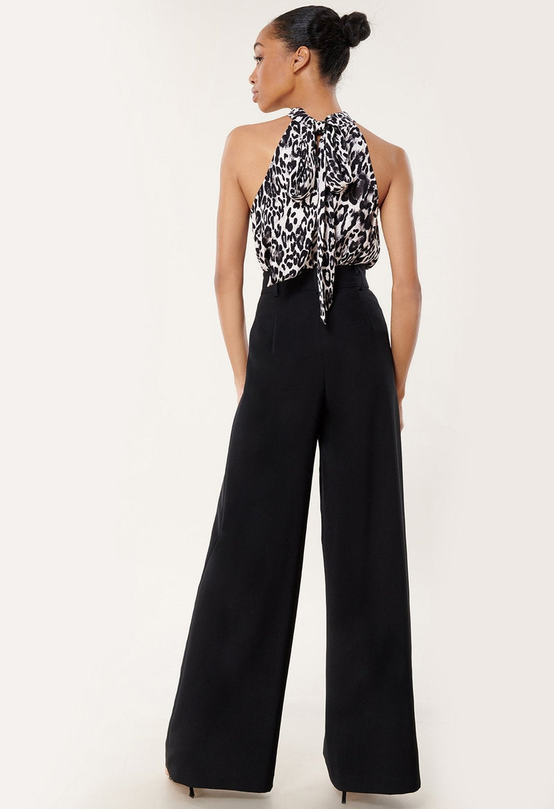 Leopard Print Emma Tie Neck Top