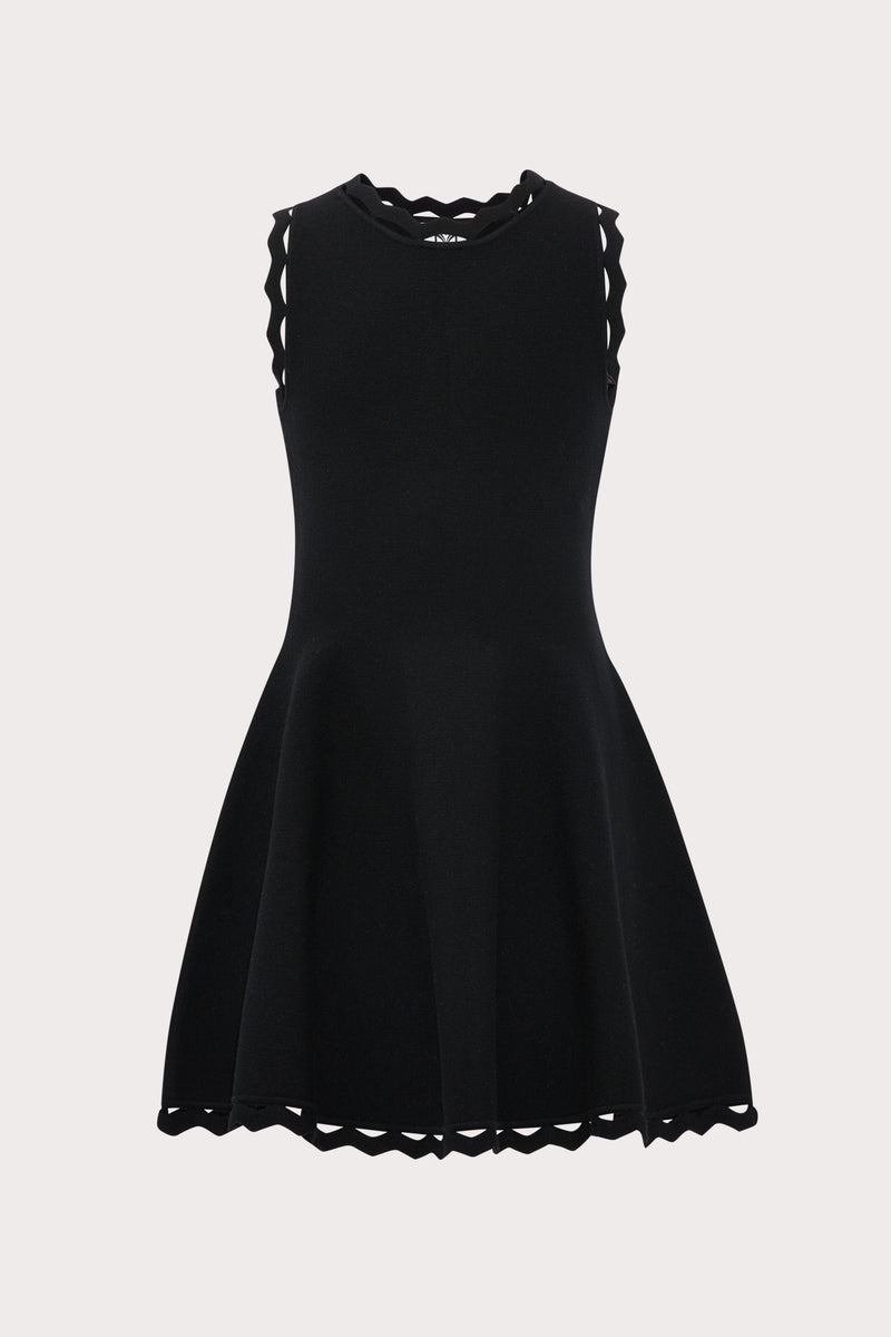 Milly Minis Zig Zag Trim Flare Dress