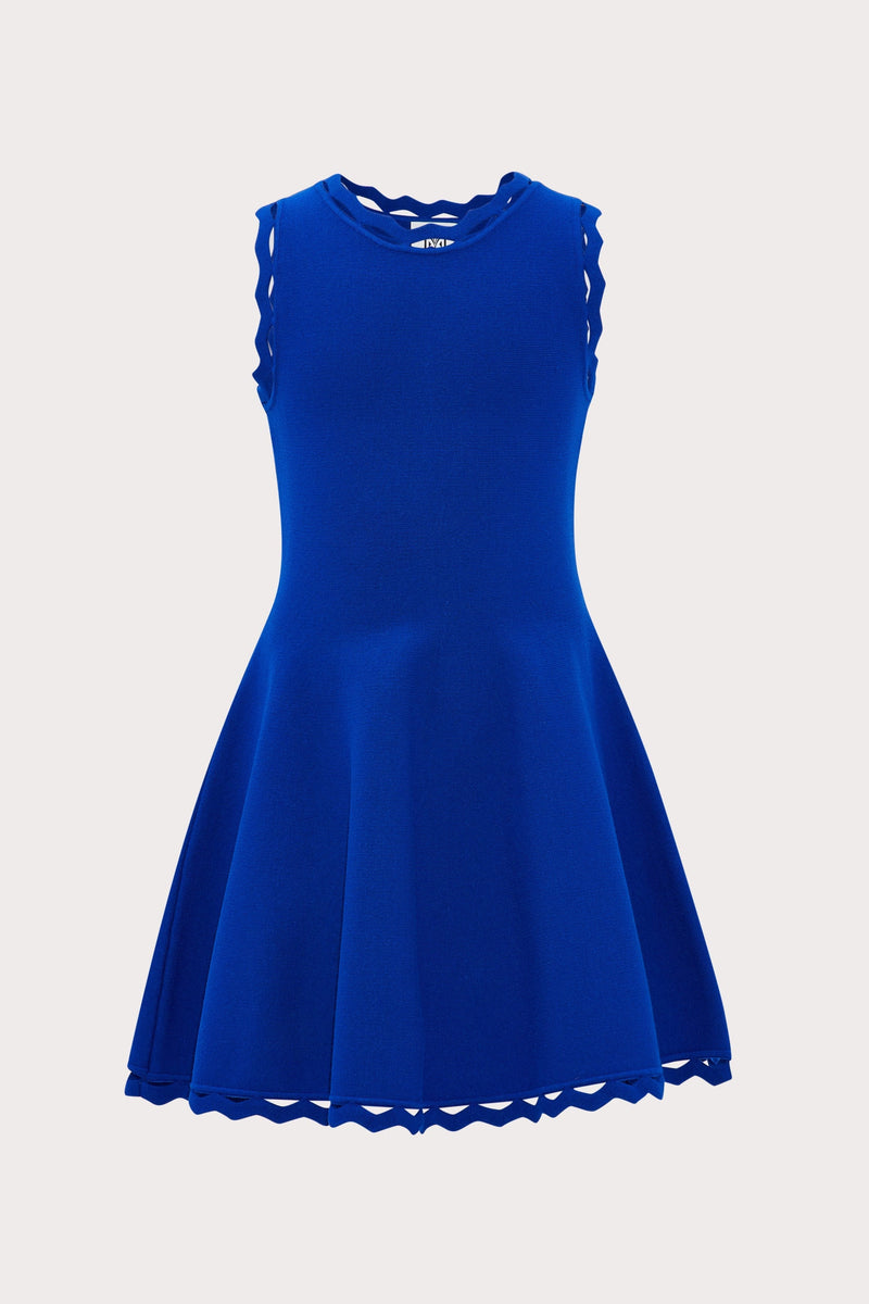 Milly Minis Zig Zag Trim Flare Dress