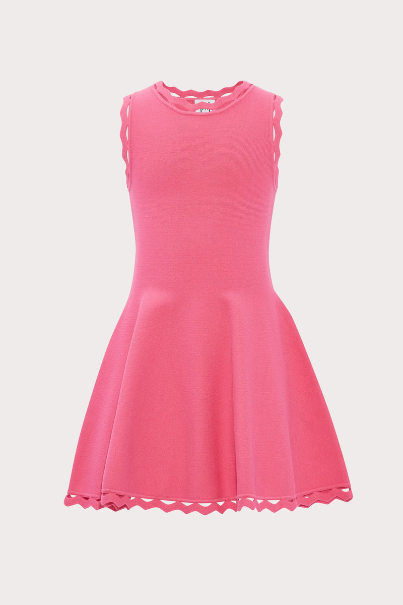 Milly Minis Zig Zag Trim Flare Dress